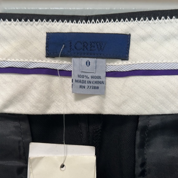 J. Crew suiting collection, black, size 0 “Favorite Fit” pants - Picture 8 of 12